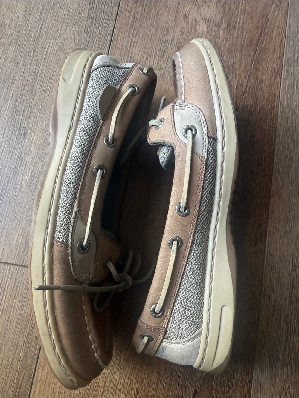 Sperry Classic Tan Leather Lace-Up Boat Shoes. Size 8.5 - Picture 2 of 8